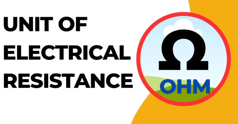 Unit of Electrical Resistance