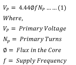 primary-emf-equation