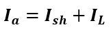 armature current  in Shunt DC Generator