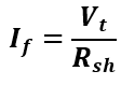 field current formula of Shunt DC Generator