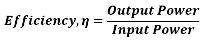 DC generator efficiency