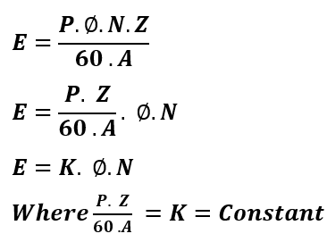 general EMF equation of DC generator