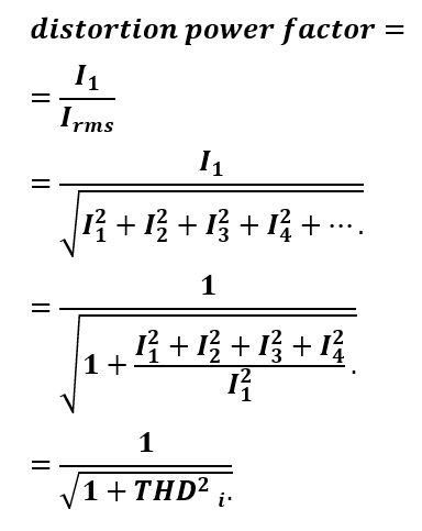 distortion power factor formula