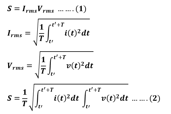 apparent power calculation formula