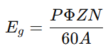 E.M.F. Equation of a DC Generator