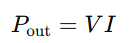 output power of a generator