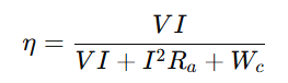 efficiency formula: