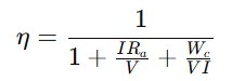 efficiency formula:-1