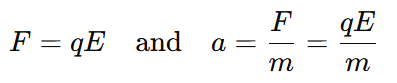 formula with charge and mass