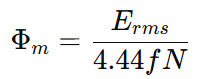 flux (Φ) in the stator