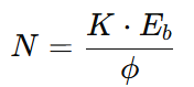 The speed of a DC motor is given by this formula