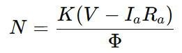 Speed Equation of DC Motor