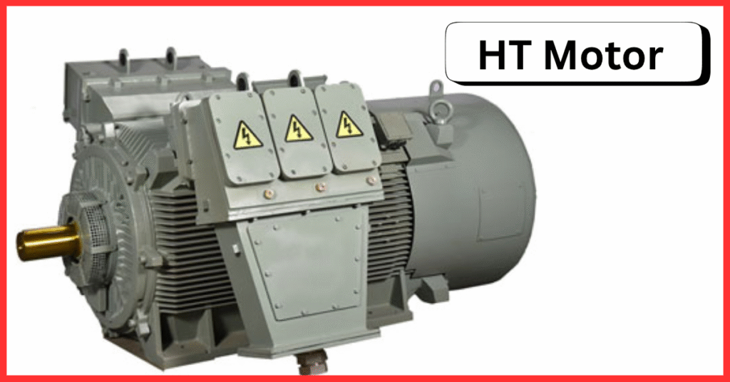 High Tension (HT) motor used in heavy industrial applications, typically operating at 3.3kV to 11kV
