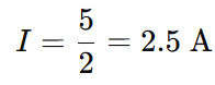 Numerical example: eddy current calculation using ohms law- current = EMF / resistance