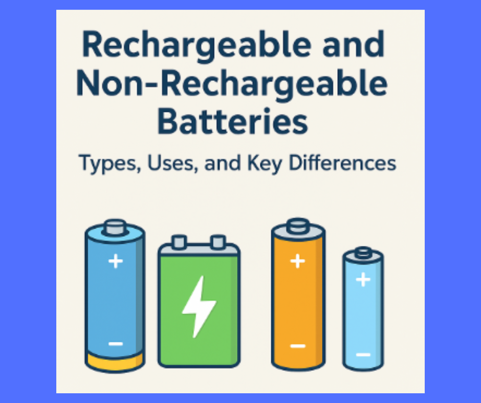 Rechargeable and Non-Rechargeable Batteries | Key Differences