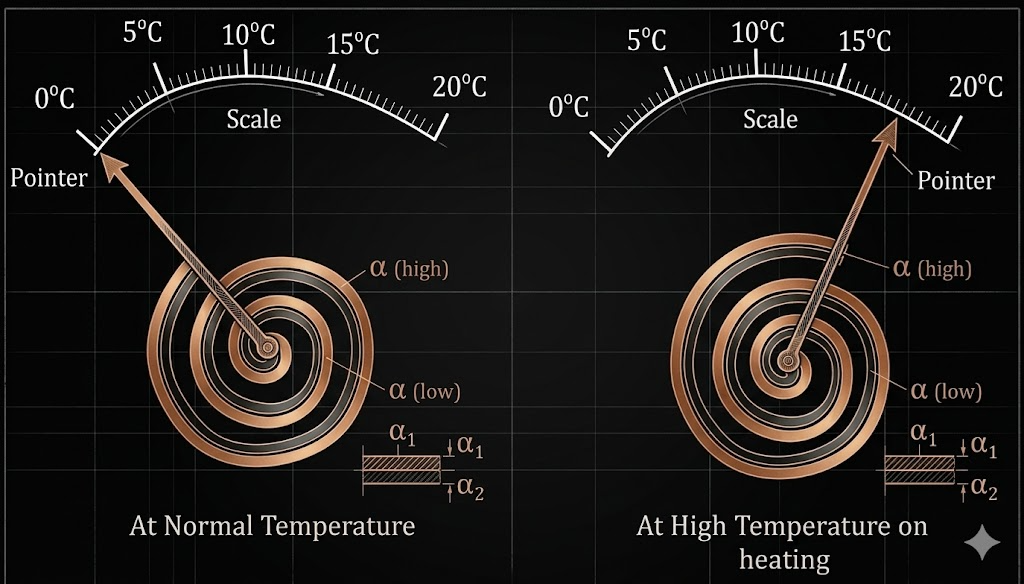 bimetal thermometer working