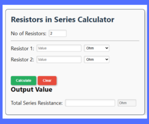 Resistor in series Calculator