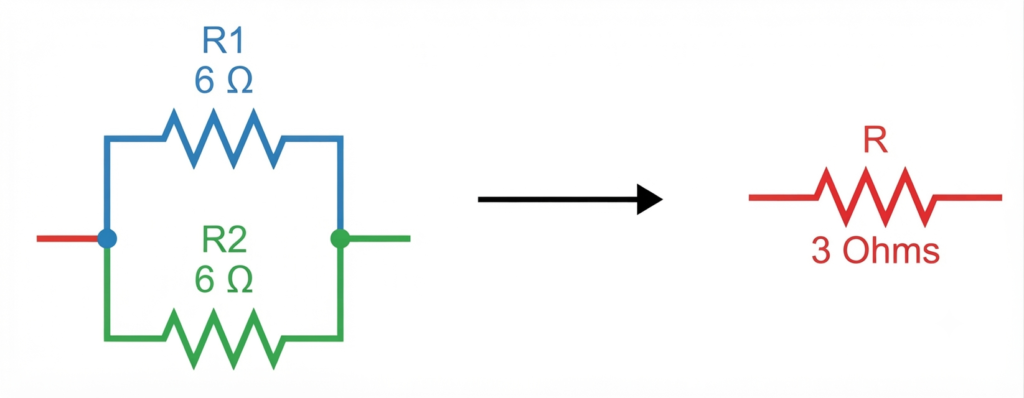 equivalent resistance of parallel circuit