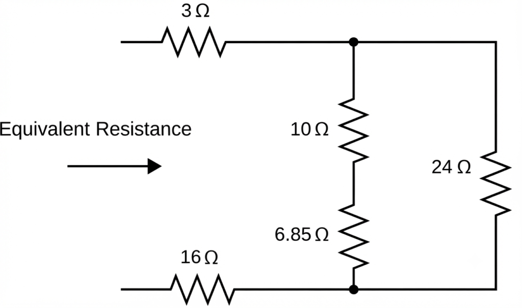 example 1-complex pronlem on equivalent resistance solution