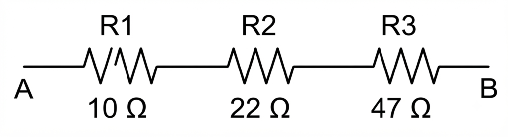 example3- finding equivalent resistance of series circuit