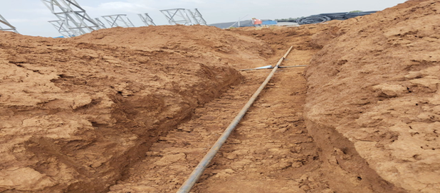 excavation of earth mat up to 600 mm