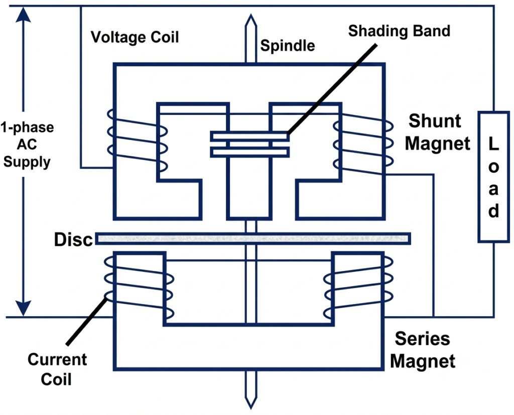 Construction of an Induction Type Wattmeter